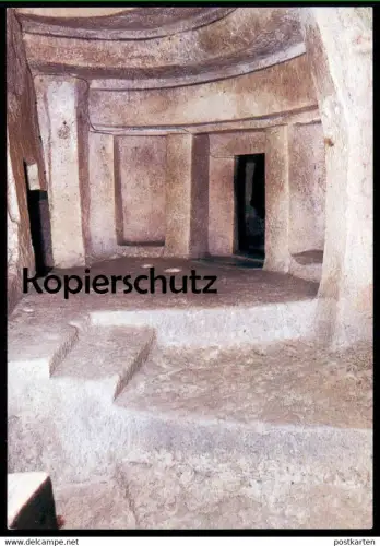 ÄLTERE POSTKARTE MALTA HAL SAFLIENI PREHISTORIC HYPOGEUM Hypogaum Hypogée Ansichtskarte AK postcard cpa