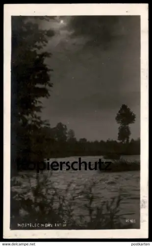 ALTE POSTKARTE KOSTELEC NAD ORLICI ZATISI See Abend Tschechische Republik Ceska Cesko Ansichtskarte AK postcard cpa