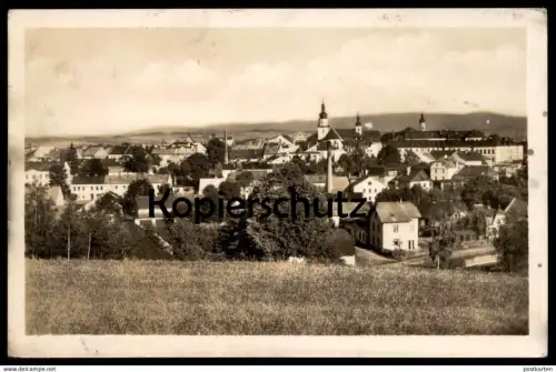 ALTE POSTKARTE BRUNTAL 1949 Gesamtansicht Panorama Totalansicht ceska republika Tschechische Republik czech republic