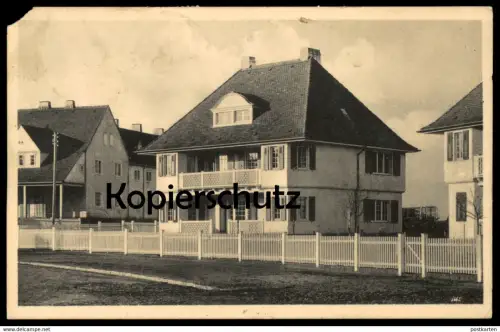ALTE POSTKARTE DRESDEN GARTENSTADT HELLERAU ZWEIFAMILIENHAUS ARCHITEKT DR. MUTHESIUS BERLIN cpa Ansichtskarte postcard