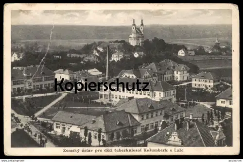 ALTE POSTKARTE ZEMSKY USTAV PRO DETI TUBERKULOSNI KOSUMBERK U LUZE ceska republika Tschechische Republik czech republic