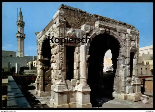 ÄLTERE POSTKARTE TRIPOLI MARCUS AURELIUS ARCH LIBYA LIBIA LIBYEN Tripolis Libiya Marco Aurelio postcard Ansichtskarte AK