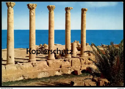 ÄLTERE POSTKARTE SABRATHA ANTIQUITIES LIBYA LIBIA LIBYEN Libiya Sabrata cpa postcard Ansichtskarte AK