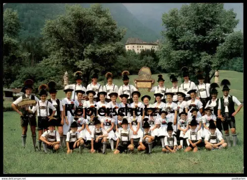 ÄLTERE POSTKARTE D'STAUFENECKER GEBIRGSTRACHTEN ERHALTUNGSVEREIN PIDING Tracht traditional costume folclorique postcard