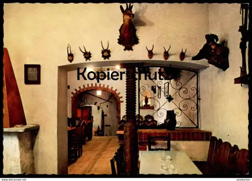 ÄLTERE POSTKARTE WIEN GRINZING AUSG'STECKT IM WEINGUT HEURINGEN ING. REINPRECHT GAMS GEMSE BIRKHUHN Jagd Ansichtskarte