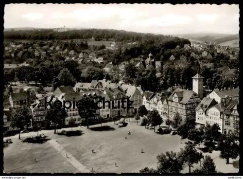 ÄLTERE POSTKARTE BAD HERSFELD BLICK AUF DEN MARKTPLATZ Ansichtskarte AK postcard cpa