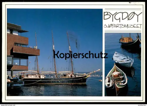 ÄLTERE POSTKARTE BYGDOY SJOFARTSMUSEUM NORGE SCHIFFAHRTSMUSEUM NORWEGEN Normann Schiff ship postcard cpa Ansichtskarte