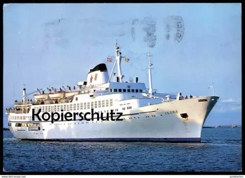 ÄLTERE POSTKARTE MS M/S ISTRA KREUZFAHRTSCHIFF Schiff Dampfer ship bateau Ansichtskarte AK cpa postcard