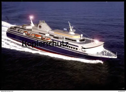 ÄLTERE POSTKARTE FAST MONOHULL ALS KREUZFAHRTSCHIFF BLOHM + VOSS SCHIFF Cruise Liner ship bateau postcard Ansichtskarte