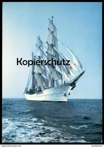 ÄLTERE POSTKARTE SEGELSCHIFF BRIEFMARKE KIELER WOCHE sailing vessel bateau voilier Schiff ship Ansichtskarte AK postcard