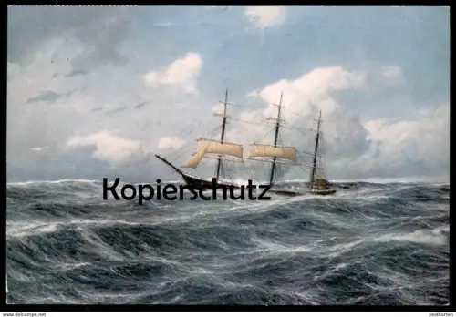 ÄLTERE KÜNSTLER POSTKARTE CAP HORNIERS AMICALE INTERNATIONALE DES CAPITAINES AU LONG COURS VOLLSCHIFF Schiff ship cpa