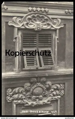 ALTE POSTKARTE AUS INNSBRUCK IN TIROL HEIMATSCHUTZKARTE 427 Ansichtskarte AK postcard cpa