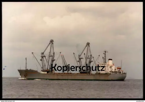 ÄLTERE FOTO POSTKARTE M.S. TRAUTENFELS SCHELDE 18.06.1992 FRACHTSCHIFF Schiff cargo ship postcard photo Ansichtskarte AK