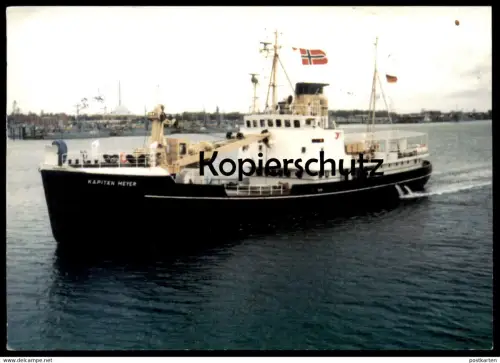 ÄLTERE POSTKARTE TONNENLEGER KAPITÄN MEYER Motorschiff Eigner Seglerkameradschaft Klaus Störtebeker ship bateau postcard