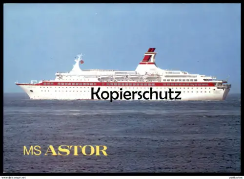 ÄLTERE POSTKARTE MS M.S. ASTOR KREUZFAHRTSCHIFF HADAG CRUISE LINE Schiff Motorschiff ship Ansichtskarte AK cpa postcard