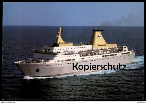 ÄLTERE POSTKARTE KRONPRINS HARALD AUF SEE FÄHRSCHIFF FÄHRE ferry Schiff Motorschiff ship bateau Ansichtskarte postcard