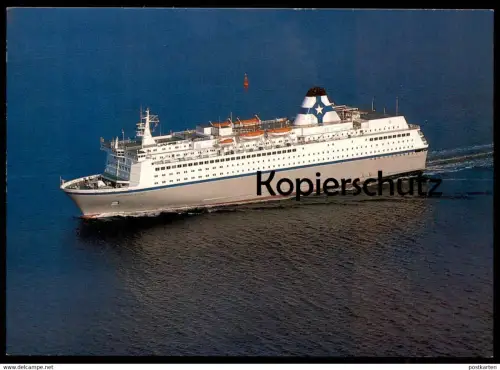 ÄLTERE POSTKARTE KRONPRINS HARALD LINIE KIEL OSLO FÄHRSCHIFF FÄHRE ferry Schiff Motorschiff ship bateau Ansichtskarte AK