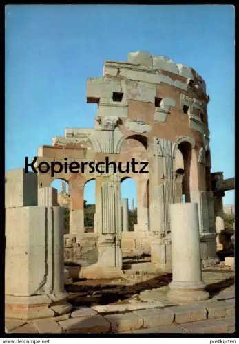 ÄLTERE POSTKARTE LIBYA LEPTIS MAGNA LIBIA RUINS ROMAN MARKET ANTIQUITIES LIBYEN Libiya cpa postcard Ansichtskarte AK