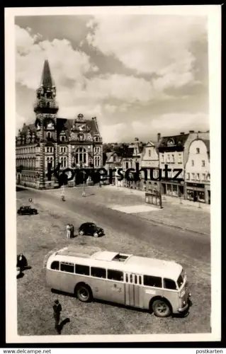 ALTE POSTKARTE FRYDLANT V CECHACH NAMESTI BUS AUTOBUS Frieland Ceska czech republic Tschechische Republik postcard