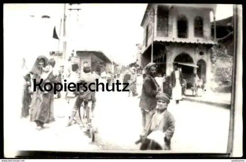 ALTE KARTE FOTO STRASSE IN MOSUL NAHE AL KORNEESH IRAQ Mossul Irak cpa photo