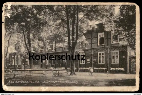 ALTE POSTKARTE BAD GOTTSCHALKOWITZ KURHOTEL ZETTELMANN GOCZALKOWICE Goczalkowitz Polska Poland Ansichtskarte postcard