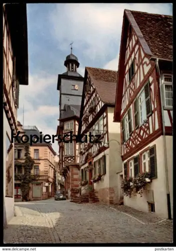 ÄLTERE POSTKARTE HEPPENHEIM KELLEREI AMTSGASSE MIT BLICK ZUM RATHAUS VW KÄFER Ansichtskarte AK cpa postcard