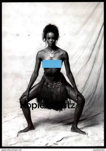 ÄLTERE POSTKARTE NACKTE FRAU SWING NEUJAHR COCO & JOERG Brust seins nus nude breast woman girl nue postcard cpa AK