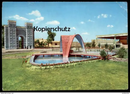 ÄLTERE POSTKARTE ISTHAR GATE BABYLON CITY HILLAH Ischtar Babel Irak Iraq postcard Ansichtskarte AK cpa