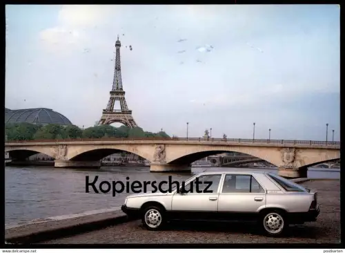 ÄLTERE POSTKARTE RENAULT 25 TOUR EIFFEL PARIS SEINE EIFFELTURM Ansichtskarte postcard cpa AK