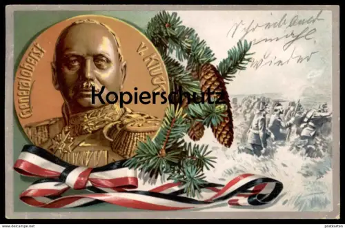 ALTE LITHO POSTKARTE GENERALOBERST ALEXANDER VON KLUCK Oberst General Patriotik Patriotika Ansichtskarte cpa postcard AK