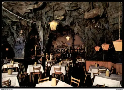 ÄLTERE POSTKARTE PIRMASENS TANZLOKAL BLAUE GROTTE MIT NACHTBAR WINZLERSTRASSE 1 Nachtclub cpa AK Ansichtskarte postcard