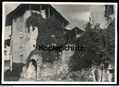 ALTE KARTE LEVICO TERME MIT ALTEM HAUS Löweneck Efeu Wein ? Trento Trentino Südtirol Italien Italia italy Foto Photo