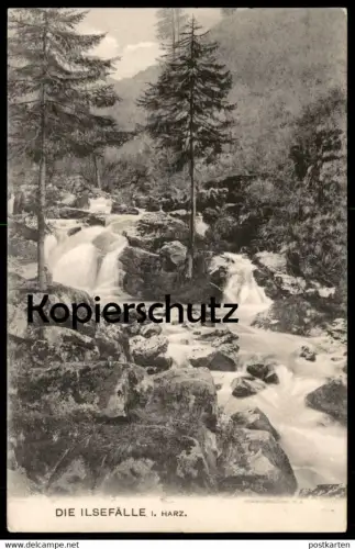 ALTE POSTKARTE DIE ILSEFÄLLE ILSE WASSERFALL HARZ ILSENBURG Ansichtskarte postcard cpa AK