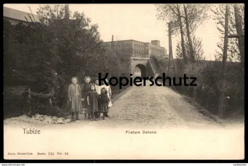 ALTE POSTKARTE TUBIZE FILATURE DEHAZE Kinder children enfants Belgien belgique postcard cpa AK Ansichtskarte