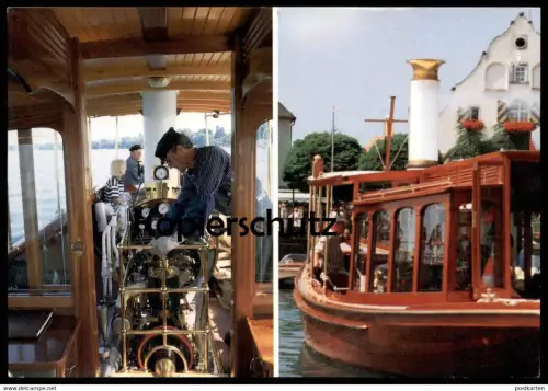 ÄLTERE POSTKARTE DAMPFYACHT FELICITAS BODENSEE DAMPFER steam ship Schiff Kolbendampfmaschine Wasserburg Ansichtskarte AK