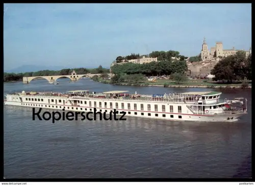 ÄLTERE POSTKARTE AVIGNON PRINCESSE PROVENCE KREUZFAHRTSCHIFF PETER DEILMANN Schiff Motorschiff ship bateau Ansichtskarte
