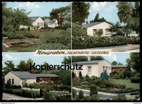 ÄLTERE POSTKARTE HAMBURG NEUGRABEN FALKENBERG SIEDLUNG QUERHEIDE SANDHEIDE KIEFERNHEIDE SÜDHEIDE Ansichtskarte