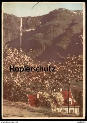 ALTE POSTKARTE NORGE 1944 HARDANGER I BLOMST VERLAG OPPI Norwegen norway Norvege postcard cpa