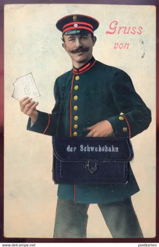 ALTE POSTKARTE GRUSS VON DER SCHWEBEBAHN WUPPERTAL BRIEFTRÄGER LEPORELLO 10 ANSICHTEN Ansichtskarte cpa AK postcard