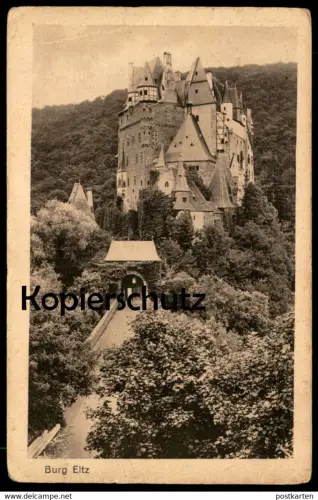 ALTE POSTKARTE BURG ELTZ 1918 Wierschem Maifeld Polch Schloss Castle Chateau Verlag Scharbach Ansichtskarte cpa postcard