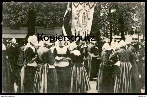 ALTE POSTKARTE KEVELAER 1909 VOLLENDAMMER PILGERINNEN Pilger Voldendam Nonnen Religion AK Ansichtskarte cpa postcard