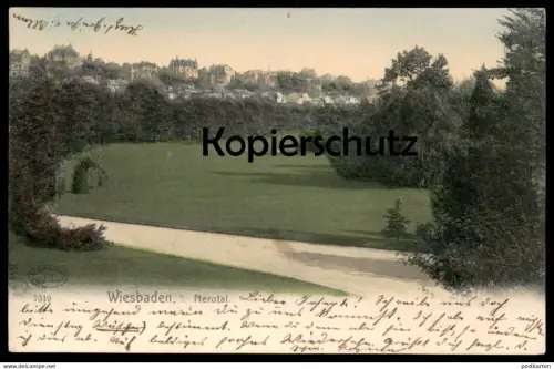 ALTE POSTKARTE WIESBADEN NEROTAL Ansichtskarte AK cpa postcard