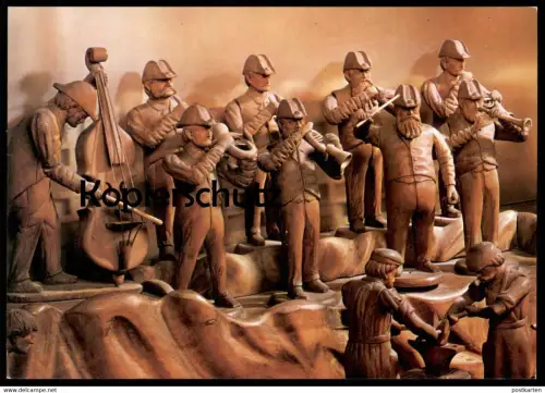 ÄLTERE POSTKARTE TREBECHOVICKY BETLEM TREBECHOVICE KRIPPE KAPELA crib Tschechische Republik Ceska Cesko Kapelle Musik AK