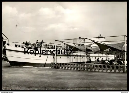 ALTE POSTKARTE NEUERHOLUNGSZENTRUM KULKWITZ M.S. LEIPZIG KONSUM-SCHIFFSGASTSTÄTTE MARKRANSTÄDT Ansichtskarte AK postcard