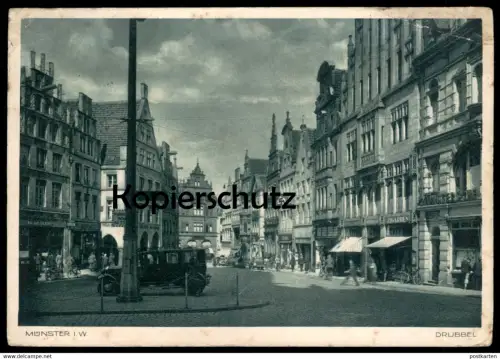 ALTE POSTKARTE MÜNSTER WESTFALEN DRUBBEL Innenstadt 1939 cpa postcard AK Ansichtskarte