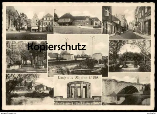 ALTE POSTKARTE GRUSS AUS RHEINE FELDPOST 1939 EHRENMAL KAFFEE GESCHÄFT FENGEN... Ansichtskarte AK cpa postcard