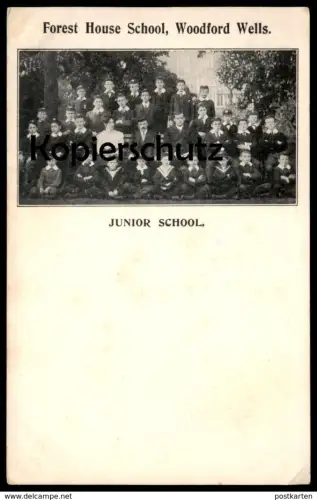 ALTE KARTE FOREST HOUSE SCHOOL WOODFORD WELLS LONDON JUNIOR SCHOOL card postcard Ansichtskarte cpa AK