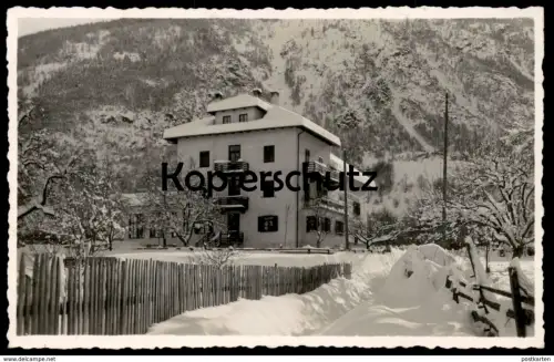 ÄLTERE POSTKARTE ALBERGO AQUILA NERA MORTER WINTER Latsch Laces Vinschgau Bozen Bolzano AK Ansichtskarte cpa postcard