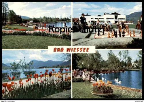 ÄLTERE POSTKARTE BAD WIESSEE JOUEURS D'ÉCHECS SCHACH SPIELEN PLAYING CHESS postcard Ansichtskarte AK cpa