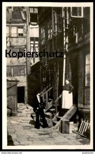 ALTE KARTE HAMBURG VERM. GÄNGEVIERTEL KRAMERAMTSSTUBEN HANDWERKER FRAU Foto photo Ansichtskarte cpa photo